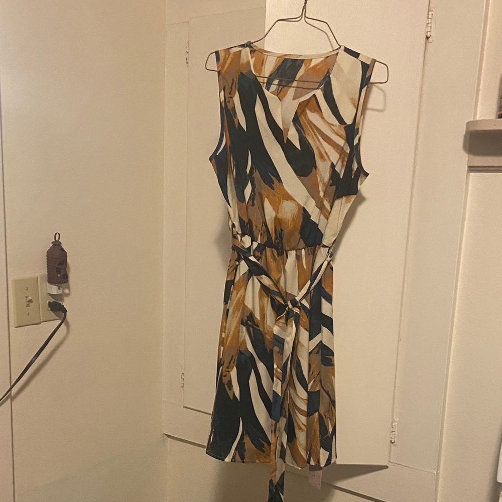 Elegant Multicolor Sleeveless Dress